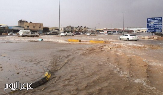 مياة الأمطار بعرعر تكشف من جديد سوء التصريف بشوارعها .. وتساؤولات عن دور المجلس البلدي