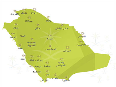 حالة الطقس المتوقعة اليوم الأربعاء في المملكة