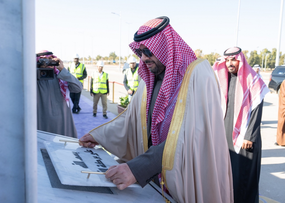 سمو أمير الحدود الشمالية يضع حجر الأساس لمشروع بوليفارد رفحاء