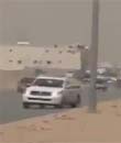 نجاة سائق من الموت بعد أن تعرض لحادث خطير وهو يمارس التفحيط ( مرفق فيديو ) 