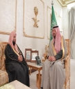 سمو أمير منطقة الحدود الشمالية يستقبل رئيس جهاز الإرشاد والتوجيه بالحرس الوطني