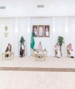 سمو الأمير فيصل بن خالد بن سلطان يستقبل رئيس جامعة الحدود الشمالية وقادة وأعضاء الفرق التطوعية في الجامعة